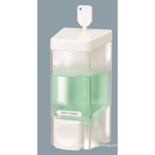 Design atraente 250ml extravagante dispensador de sabonete de plástico branco